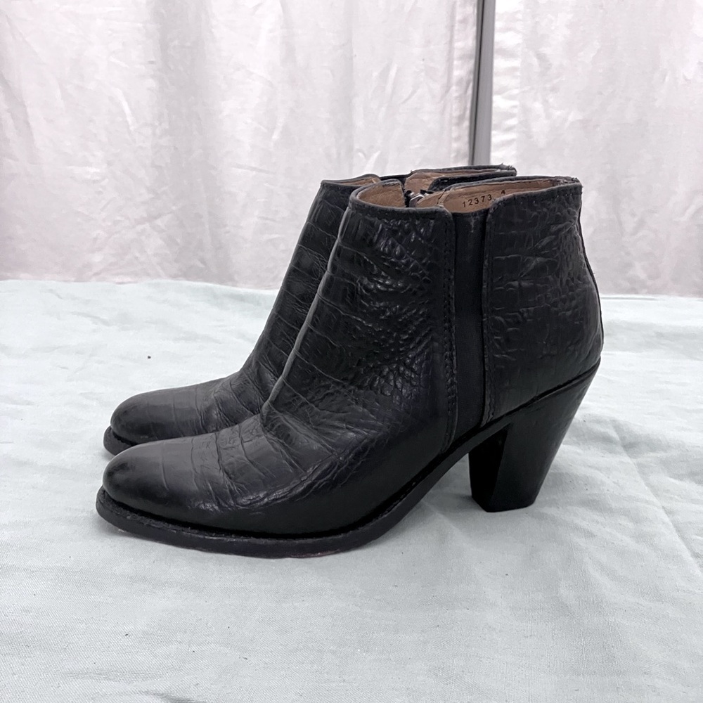 Frye croc booties